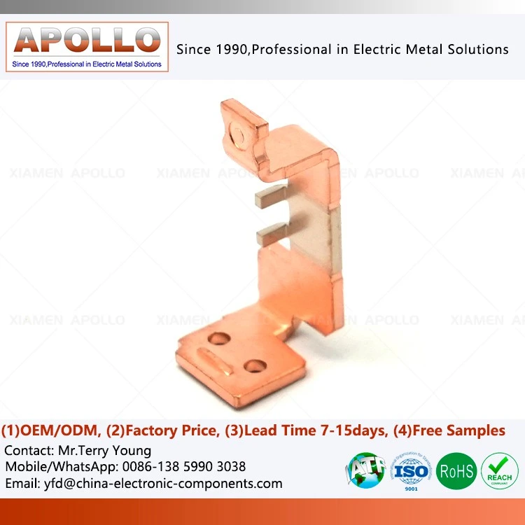 Silver Copper Stamping for Relay Components