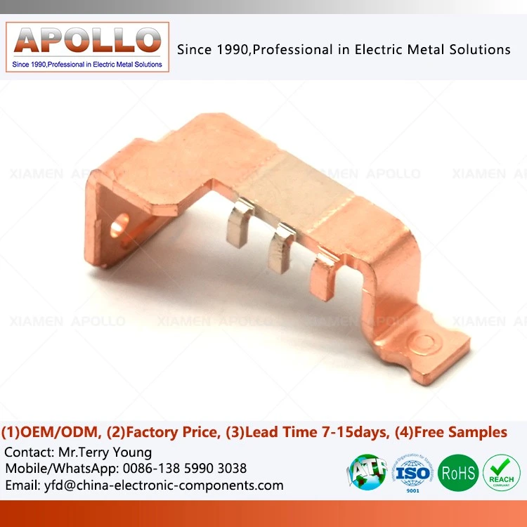 Precision Silver Copper Contact Stamping