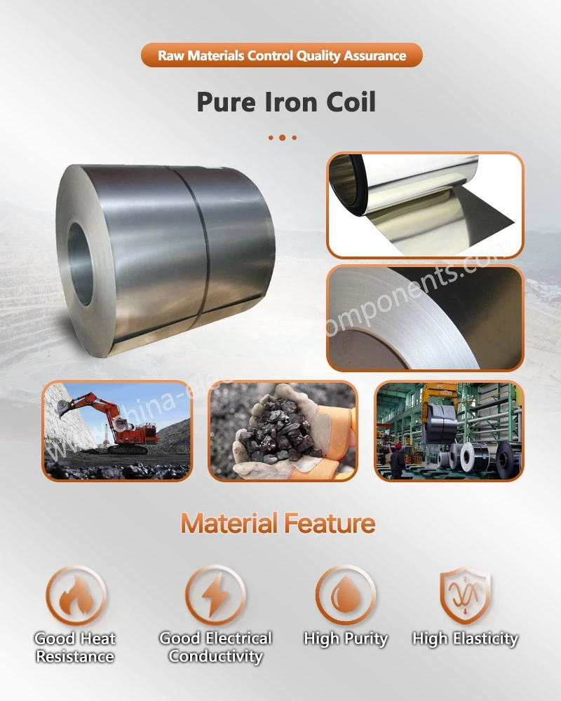 Pure Iron Coil for Armature Metal Parts of Relays Pure Iron Coil for Armature Metal Parts of Relays