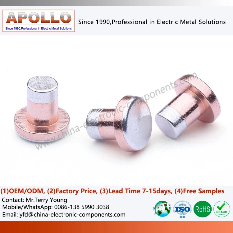 Silver plated Tri-metal Contact